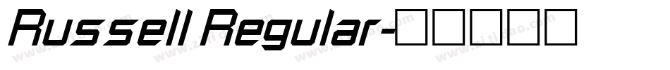 Russell Regular字体转换